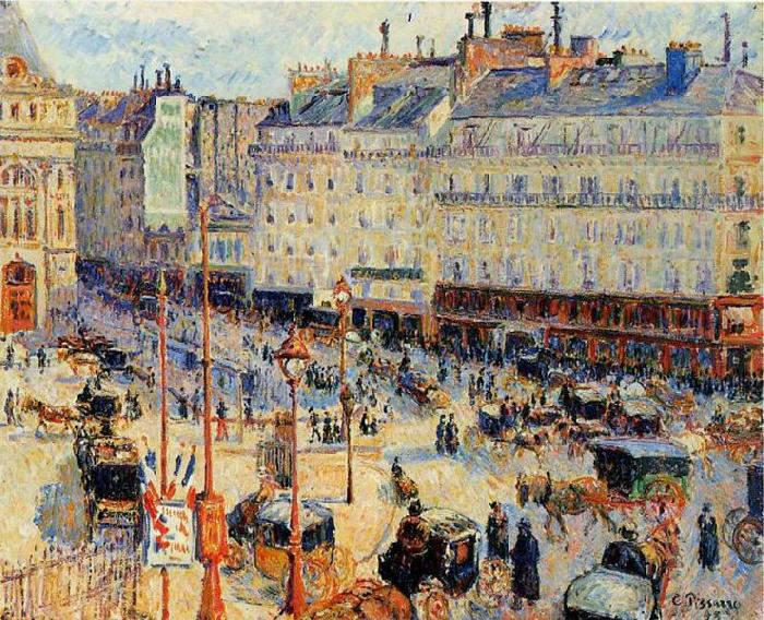 Camille Pissarro Place du Havre, Paris Sweden oil painting art